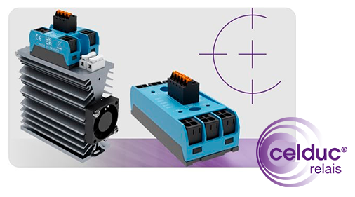 Relés com terminais push-in